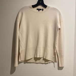 Theory women’s merino wool sweater ivory - petite